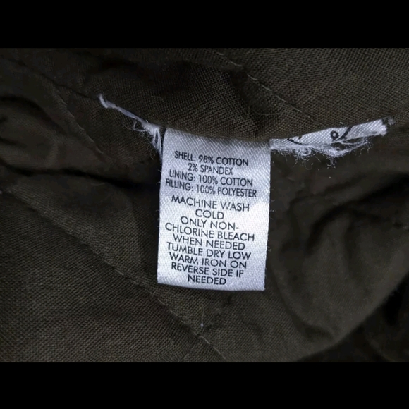 Ann Taylor Loft Velvet Coat Jacket Quilt Lined Green M 90s Y2K Steampunk - Picture 4 of 10